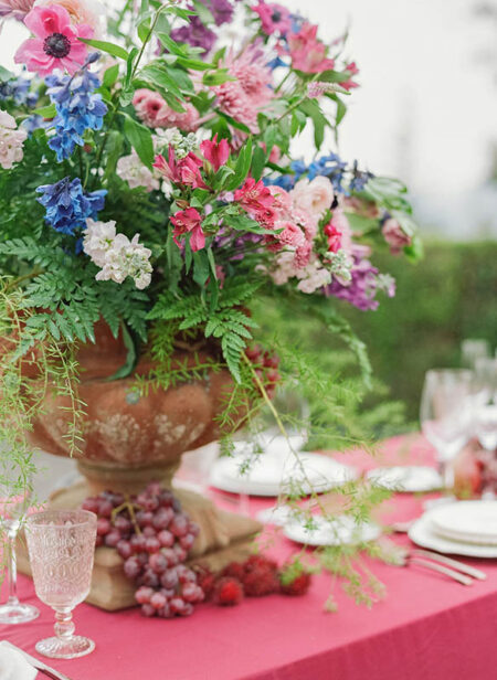 Reception Table Decor
